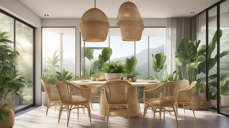 Contemporary rattan dining sets: redefining dining experiences