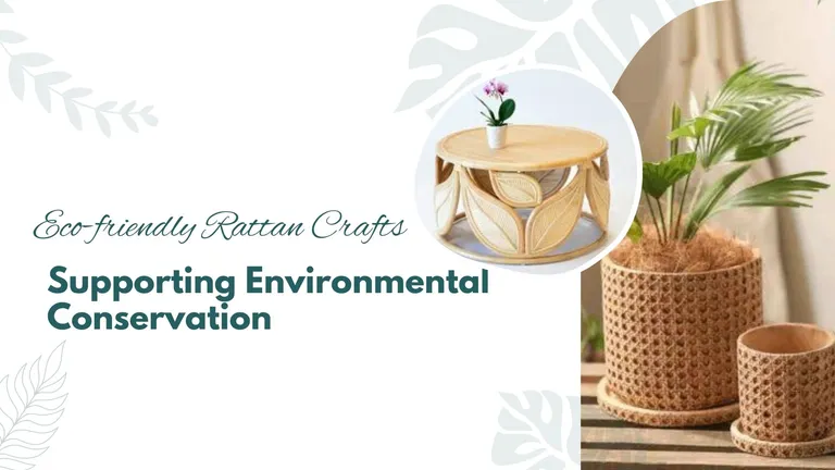 Eco-friendly rattan crafts: supporting environmental conservation