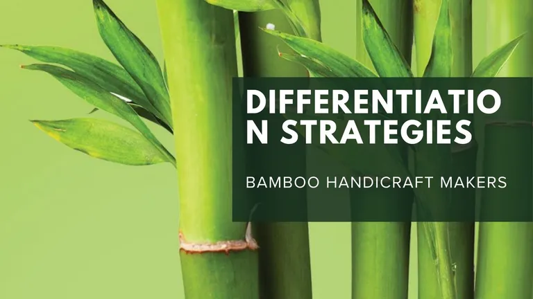 Product Differentiation Strategies for Bamboo Handicraft Makers