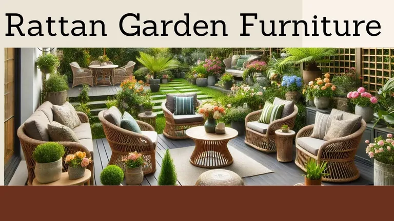 Rattan garden furniture: creating outdoor oases